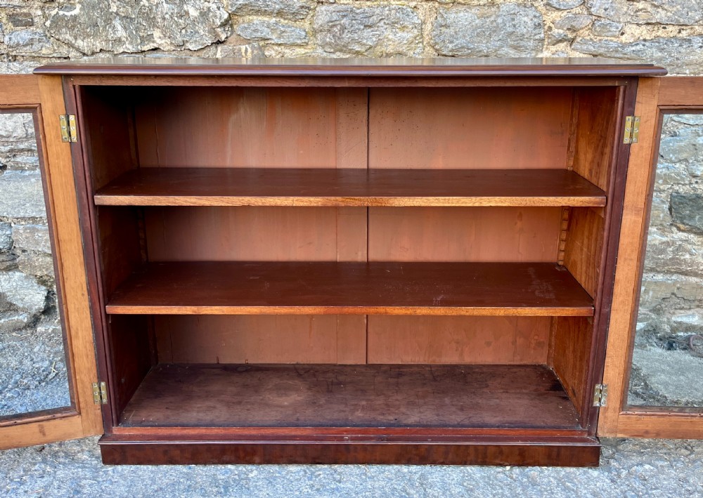 Victorian Mahogany Glazed Cabinet View X