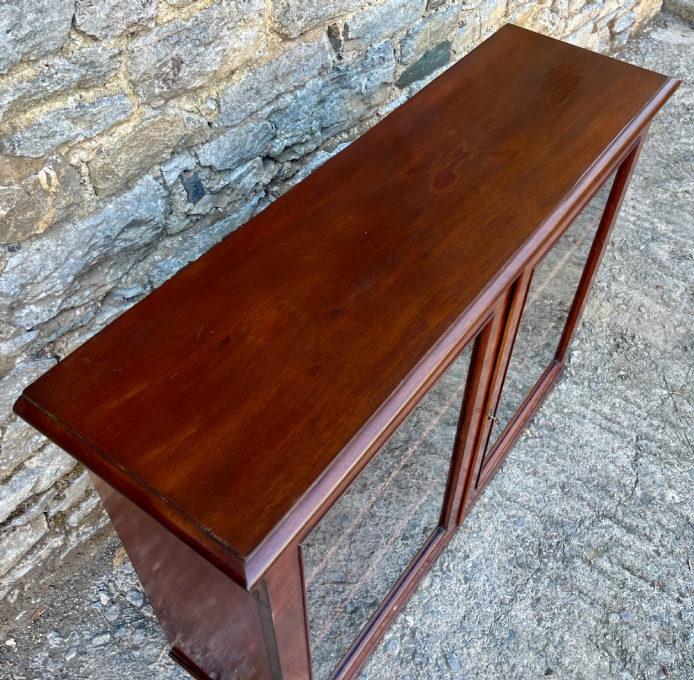 Victorian Mahogany Glazed Cabinet View XI