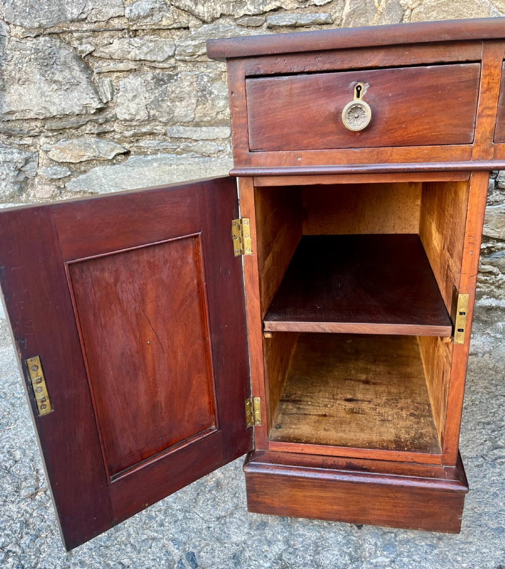 Antique Mahogany Pedestal Desk View XII
