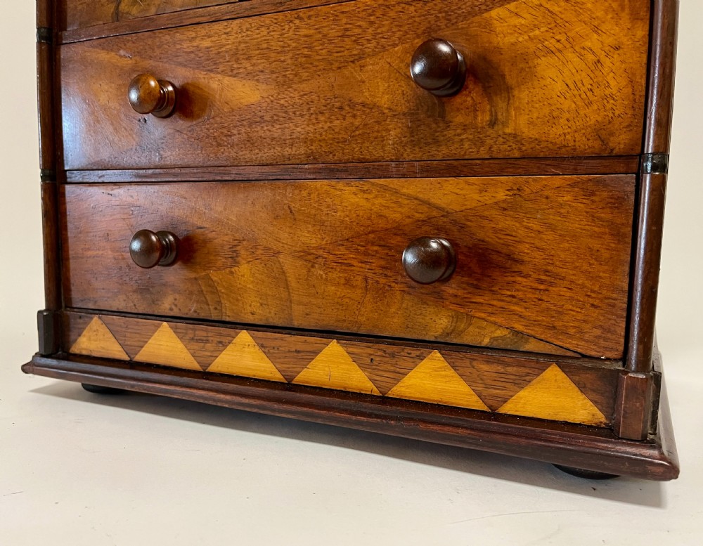 Victorian Marquetry Specimen Apprentice Chest of Drawers View VII