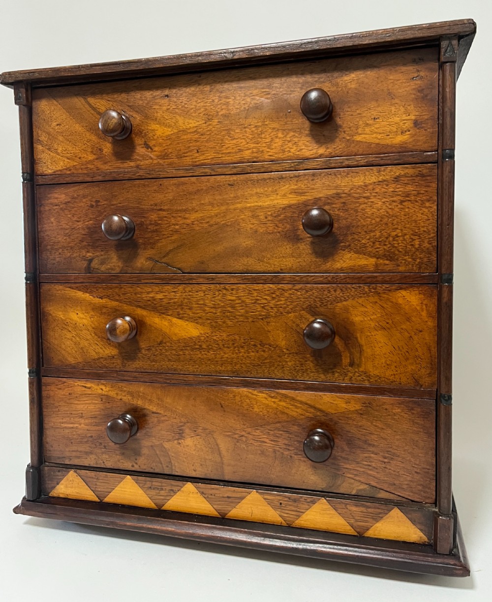Victorian Marquetry Specimen Apprentice Chest of Drawers View XIX