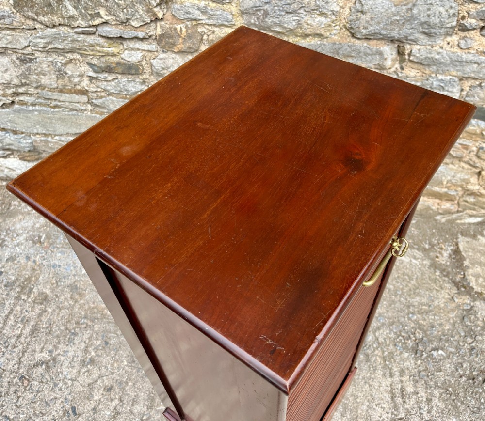 Antique Mahogany Tambour Filing Cabinet View IX