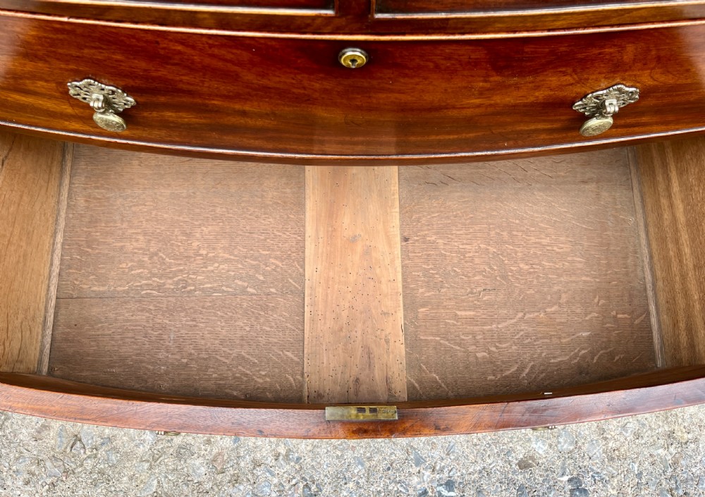 Victorian Mahogany Bow Front Chest of Drawers View VIII