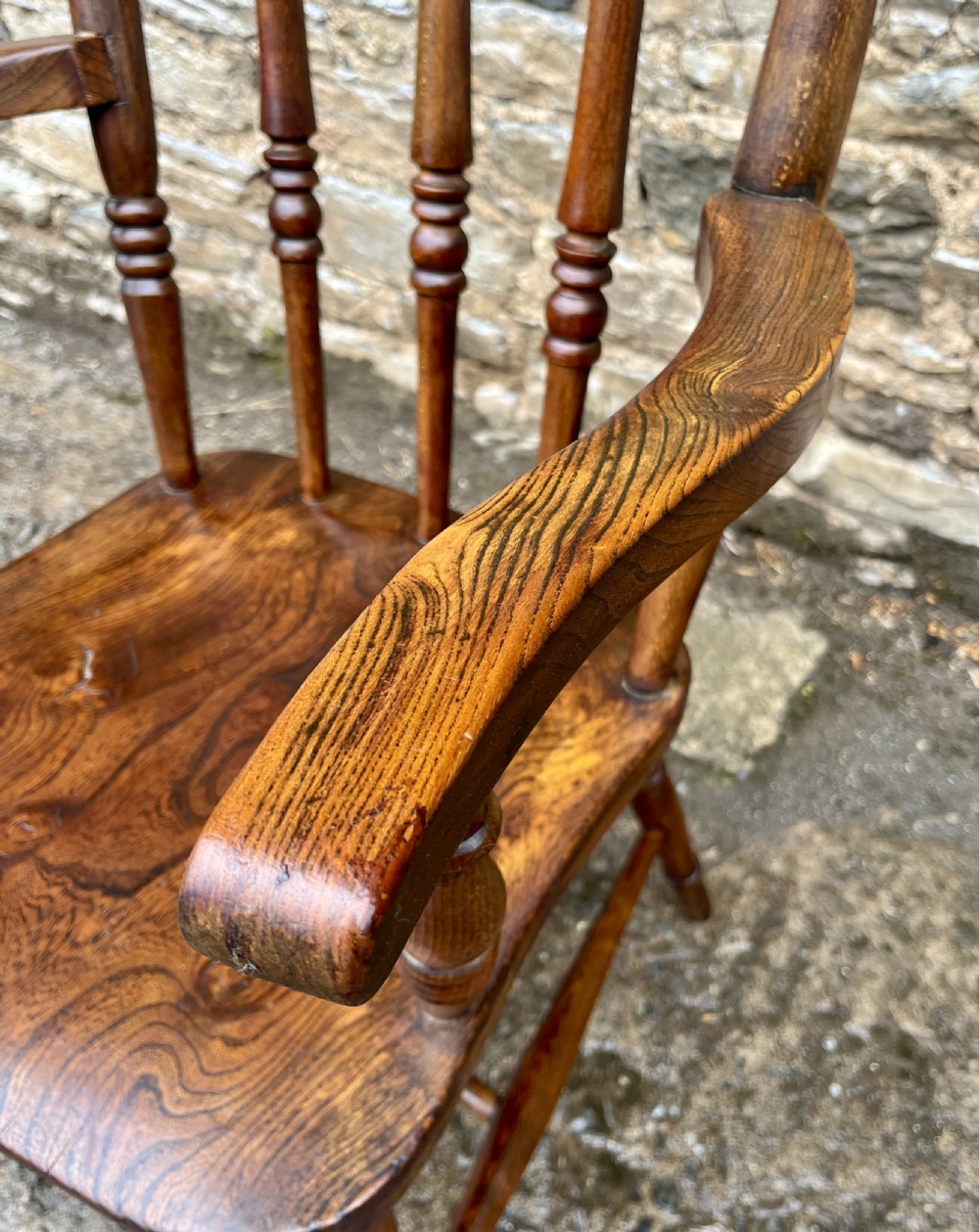 Antique Windsor Farmhouse Chair View X