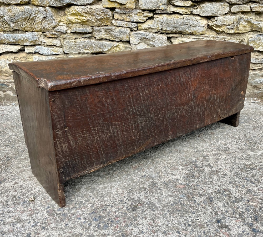 18th Century Planked Oak Coffer dated 1761 View VIII