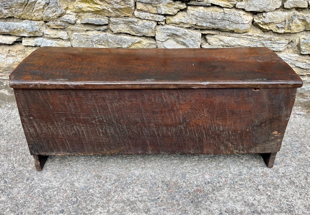 18th Century Planked Oak Coffer dated 1761 View IX