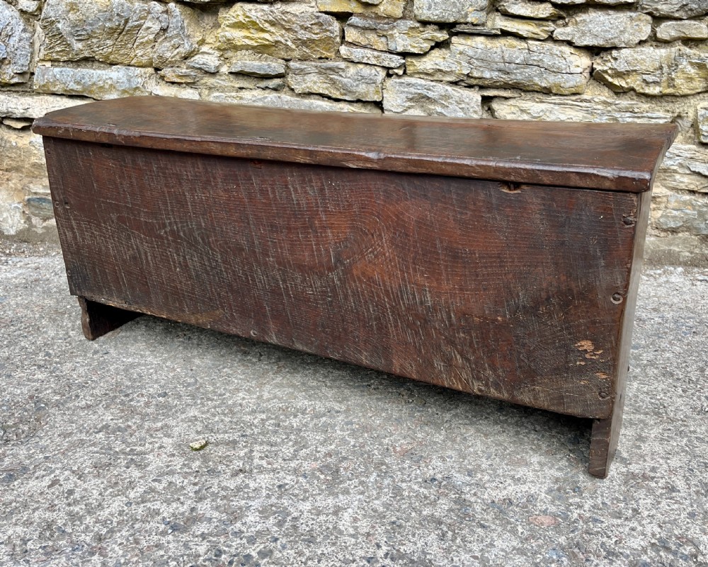 18th Century Planked Oak Coffer dated 1761 View X