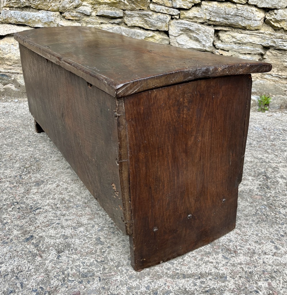 18th Century Planked Oak Coffer dated 1761 View XVII