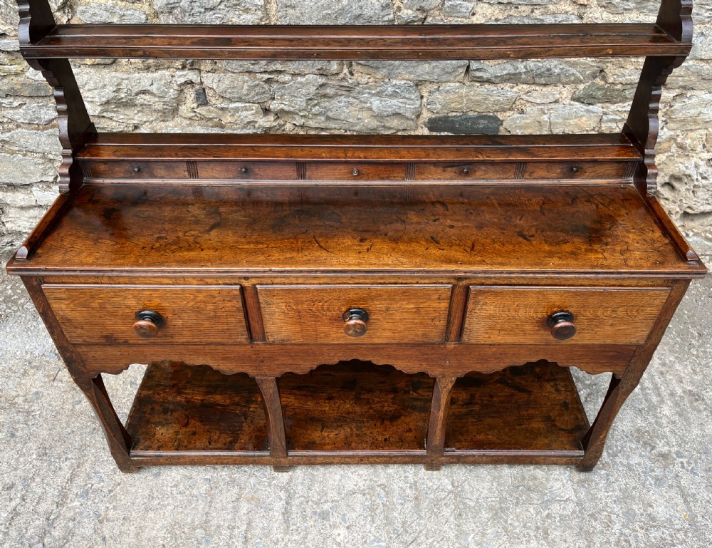 Georgian Welsh Oak Potboard Dresser View II