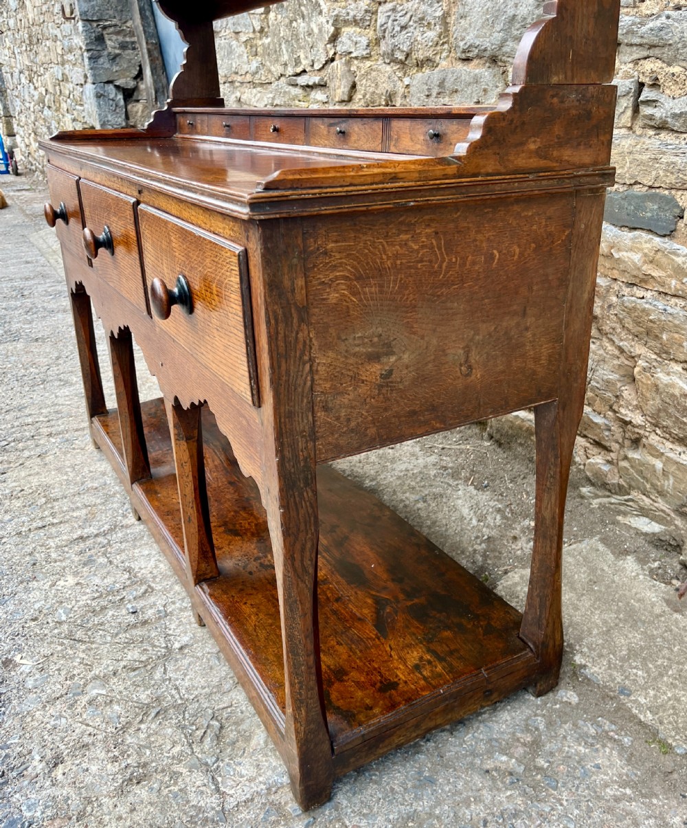 Georgian Welsh Oak Potboard Dresser View VII