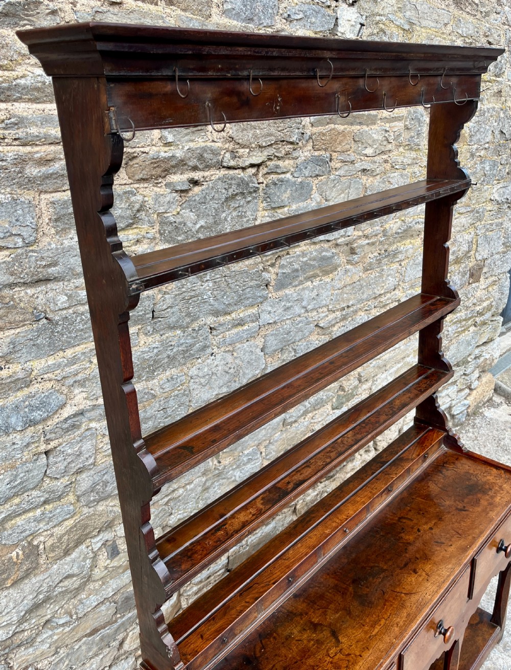 Georgian Welsh Oak Potboard Dresser View IX