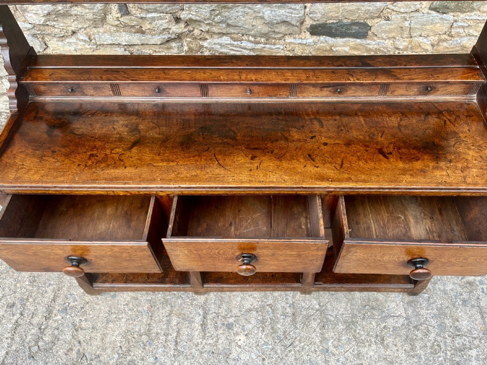 Georgian Welsh Oak Potboard Dresser View XIII