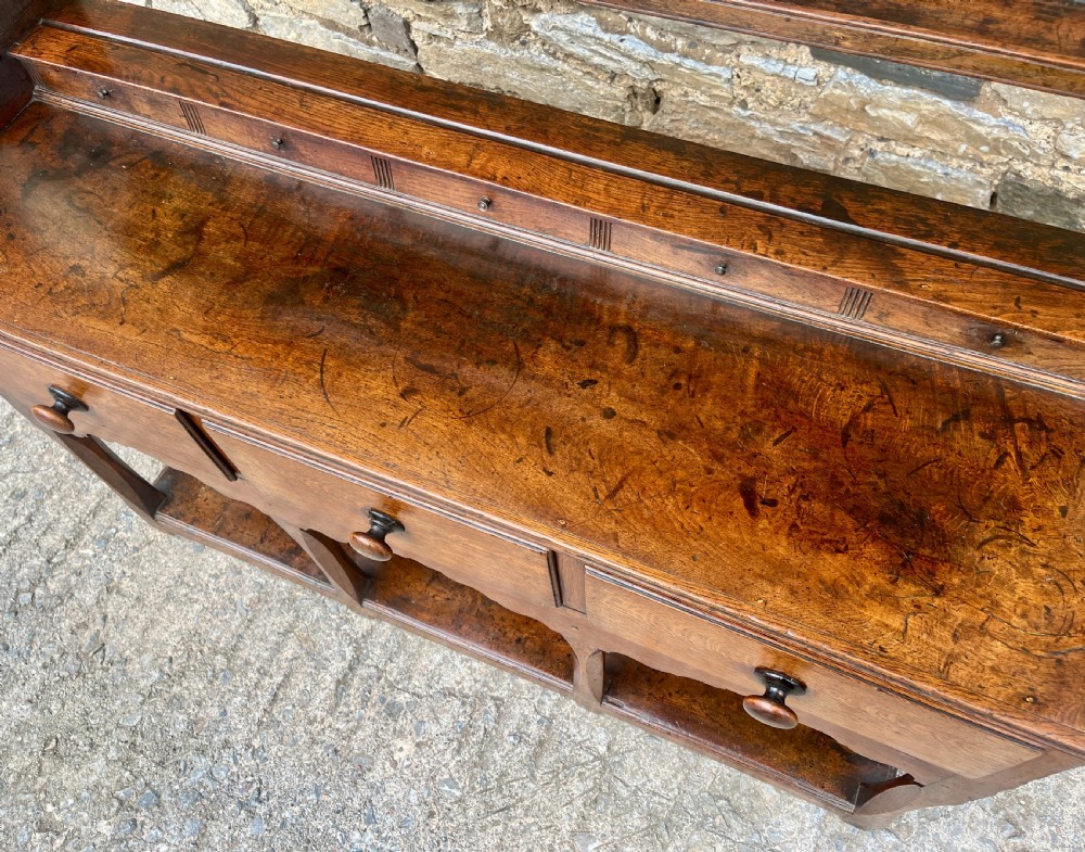 Georgian Welsh Oak Potboard Dresser View XVI