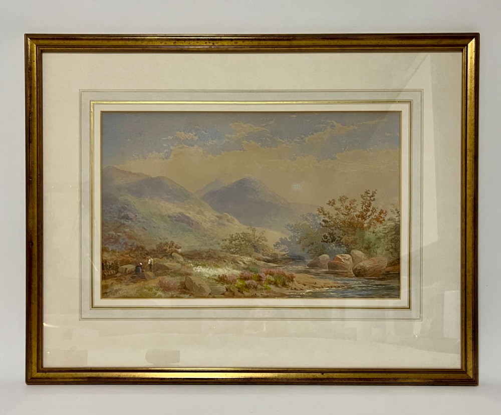 William Williams River Okement Watercolour View II