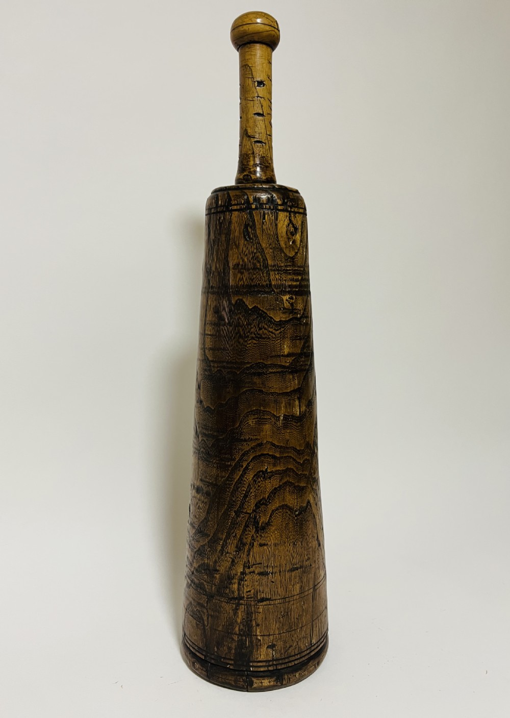 Large Antique Elm Pestle View VII
