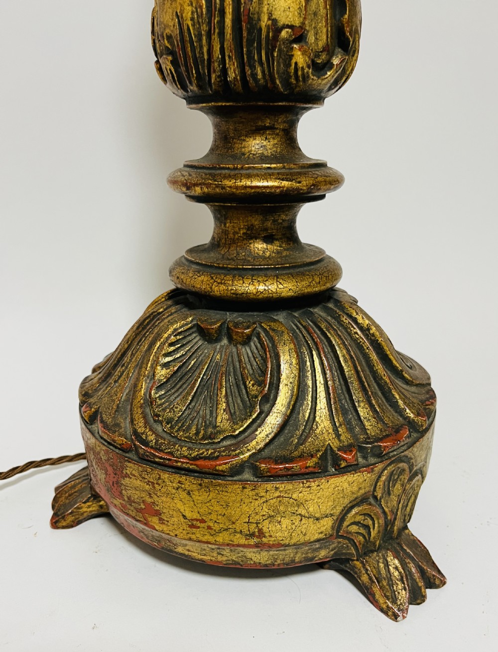 Large Giltwood Table Lamp View II