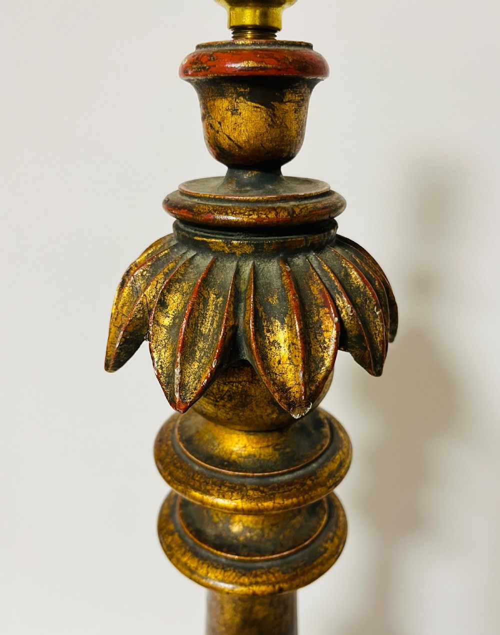 Large Giltwood Table Lamp View VI