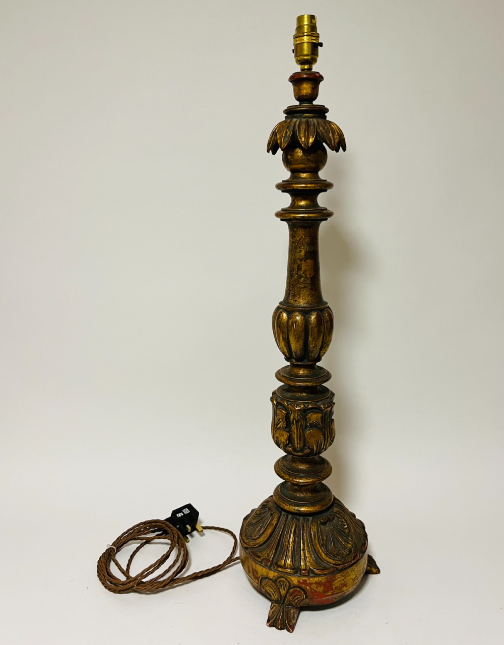 Large Giltwood Table Lamp View VII