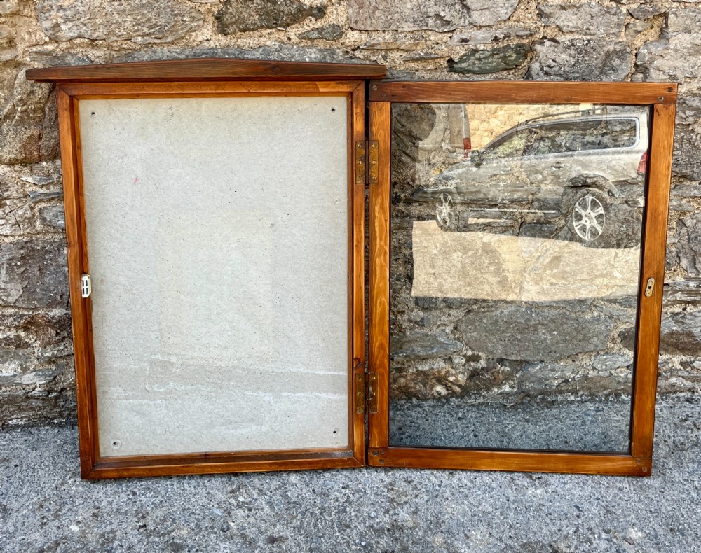 Antique Glazed Noticeboard View VI