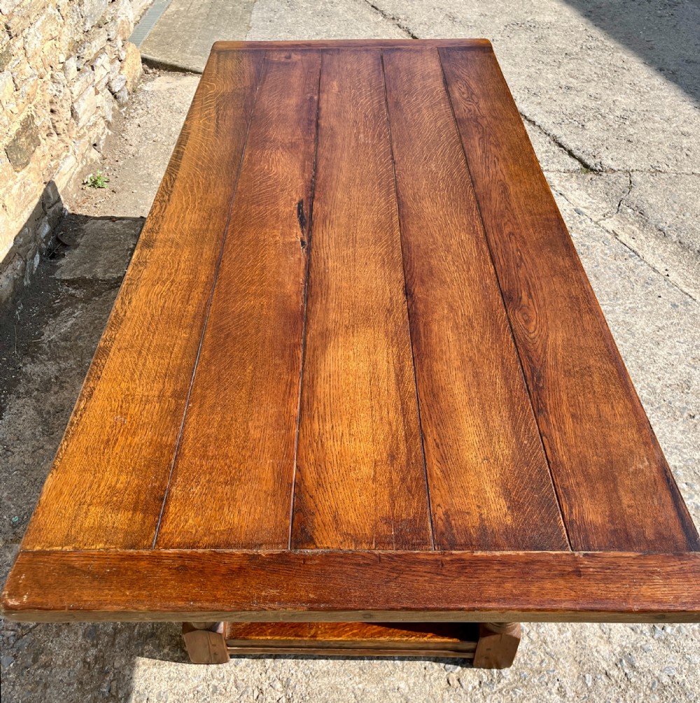 Antique Oak Refectory Table View IV