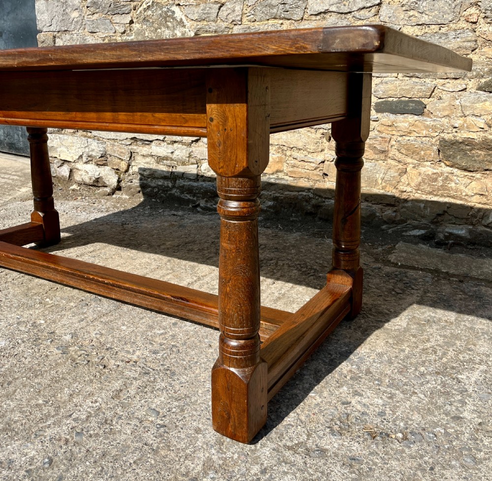 Antique Oak Refectory Table View VI