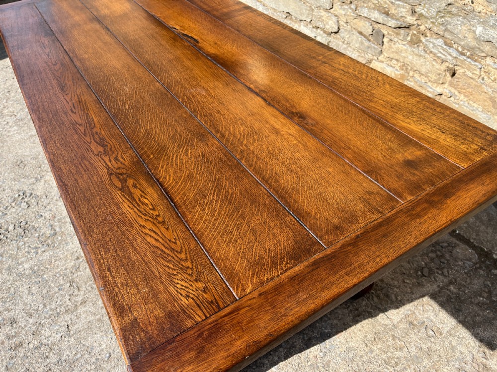 Antique Oak Refectory Table View XI