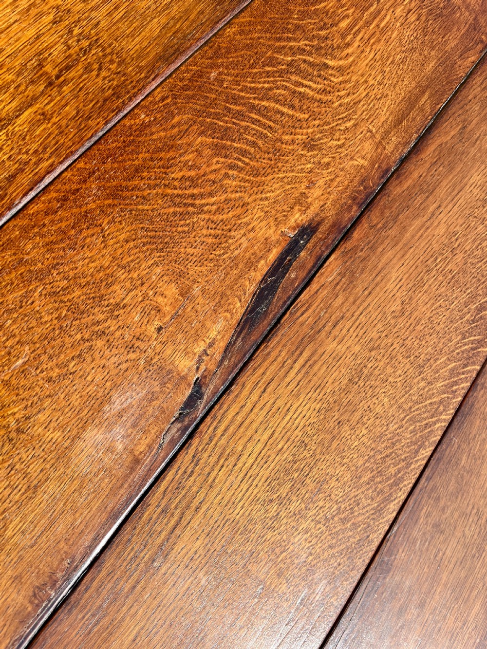 Antique Oak Refectory Table View XIII