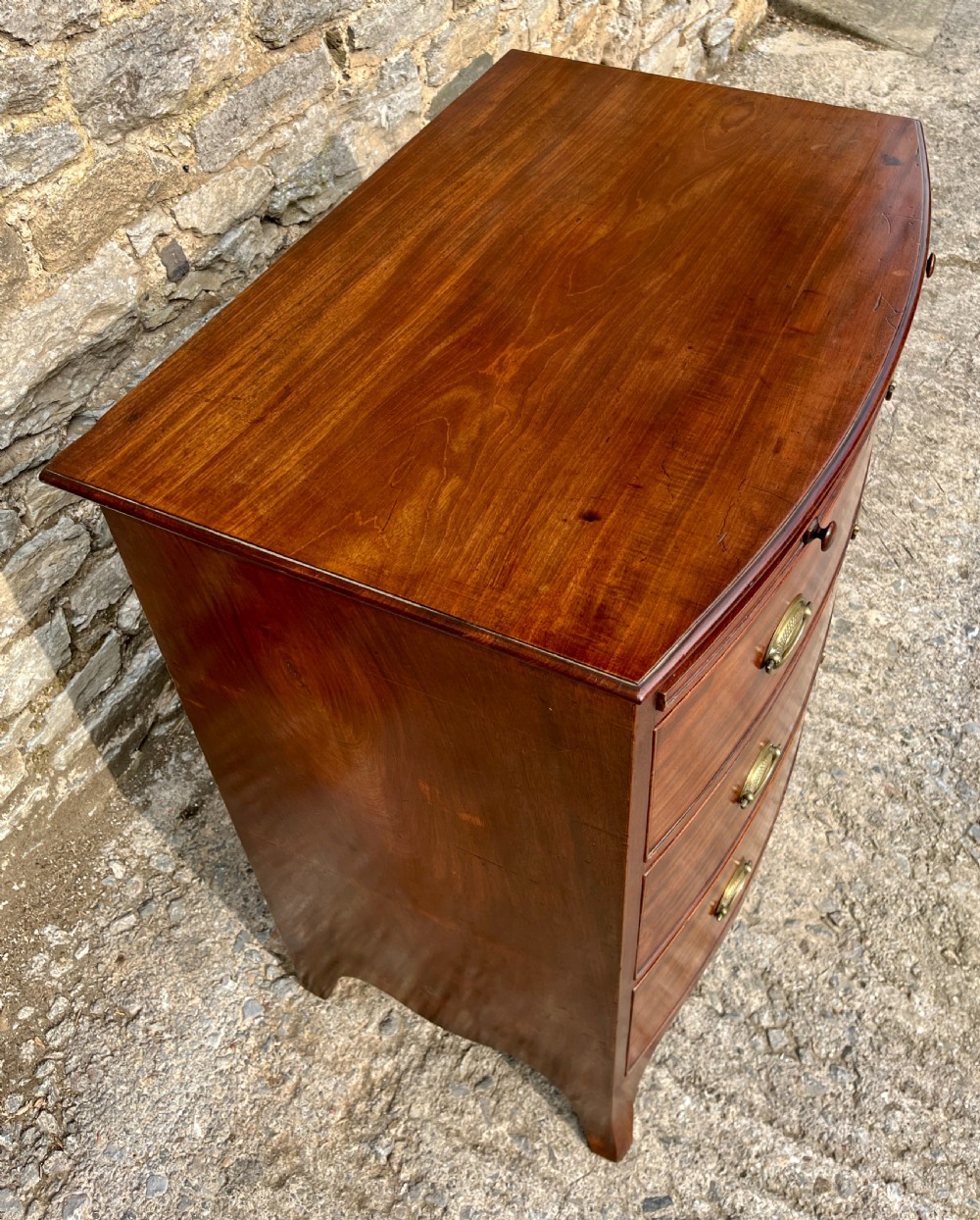 Georgian Mahogany Bachelors Chest of Drawers View VII