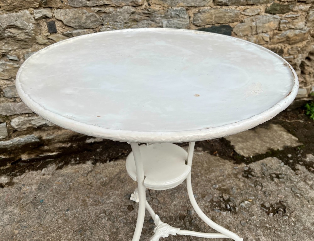Antique French Arras Bistro Table View VII