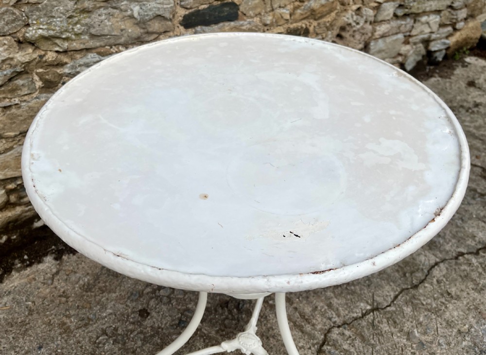 Antique French Arras Bistro Table View VIII