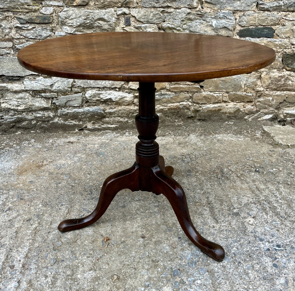 Georgian Oak Tilt Top Table View II