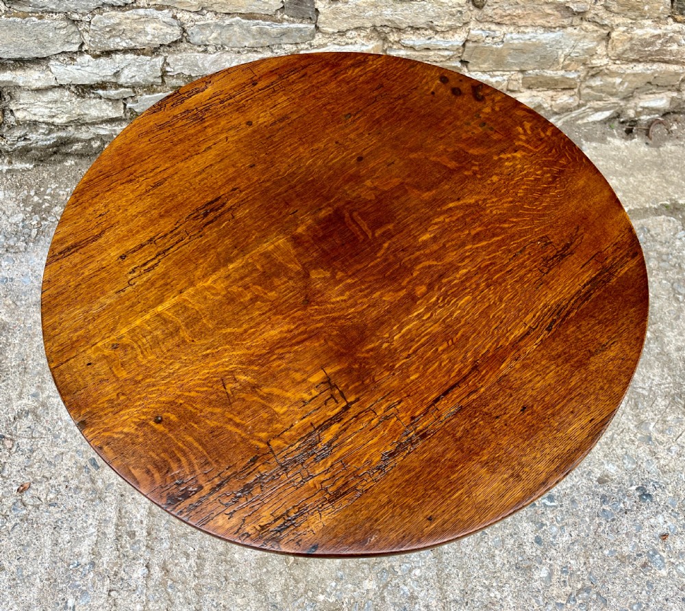 Georgian Oak Tilt Top Table View IV