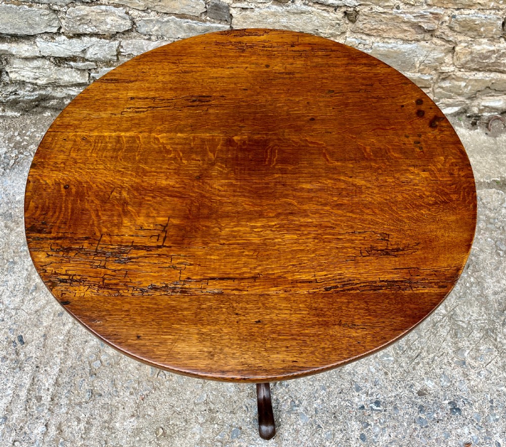 Georgian Oak Tilt Top Table View VI
