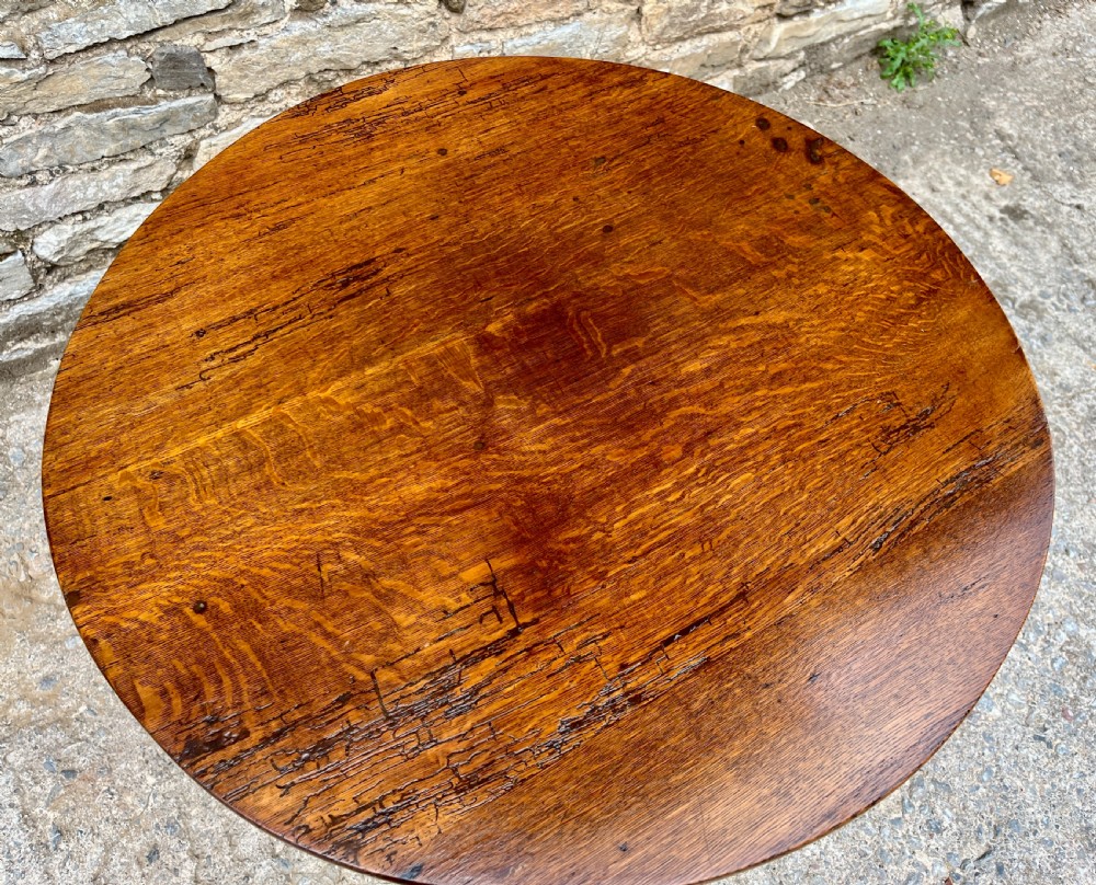 Georgian Oak Tilt Top Table View VII