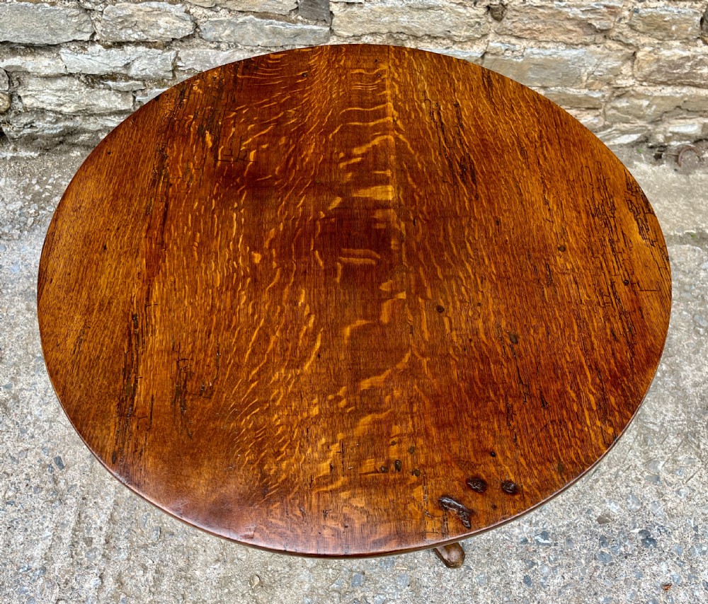 Georgian Oak Tilt Top Table View VIII