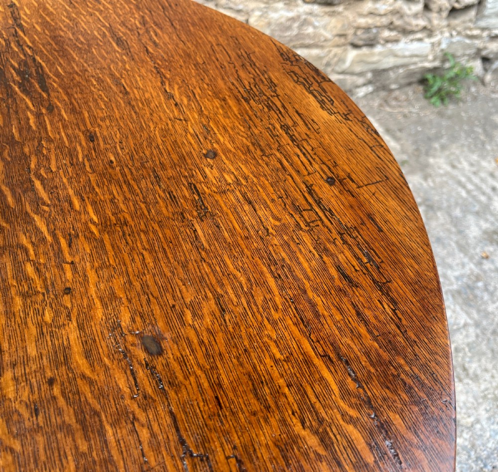 Georgian Oak Tilt Top Table View IX