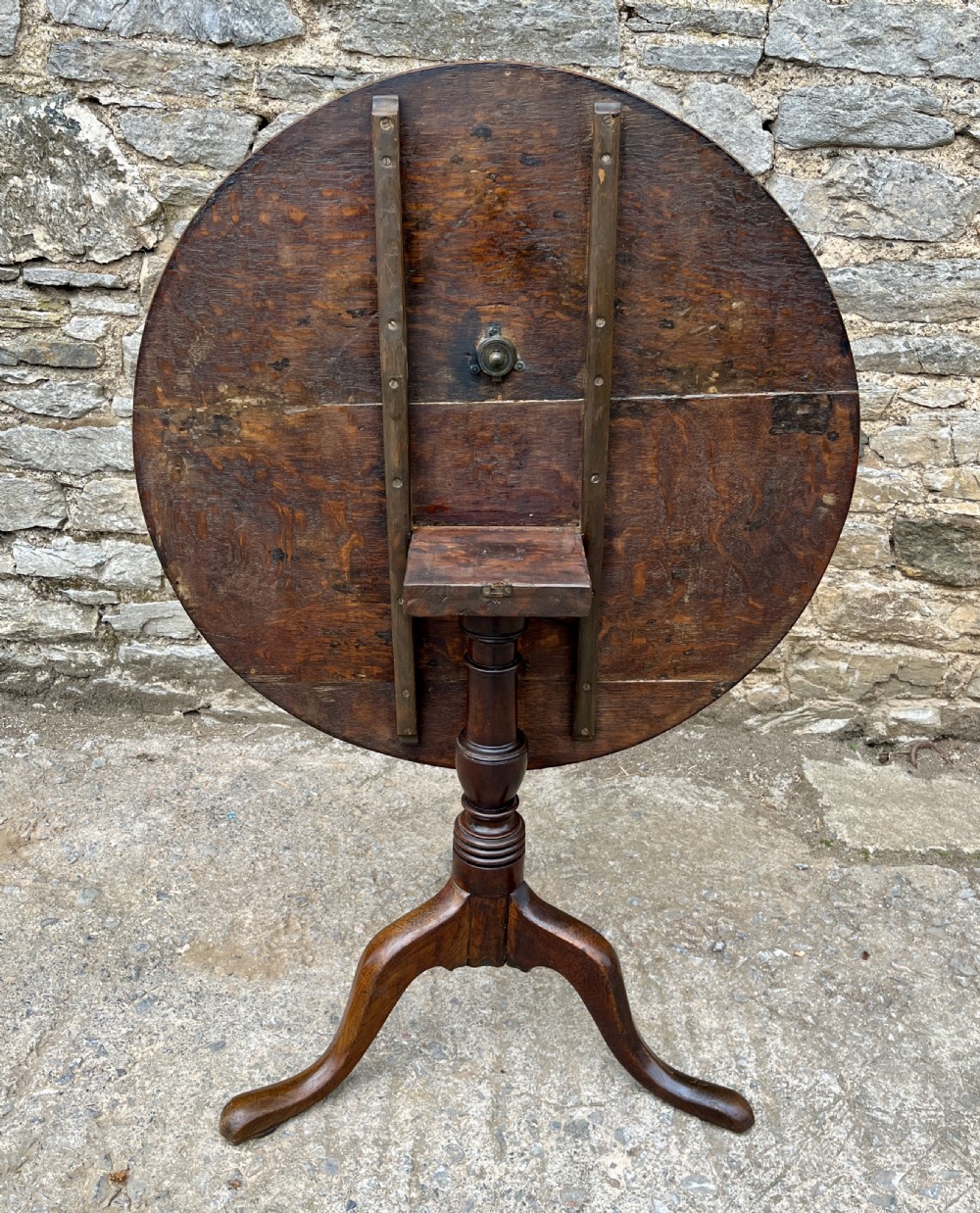 Georgian Oak Tilt Top Table View XV