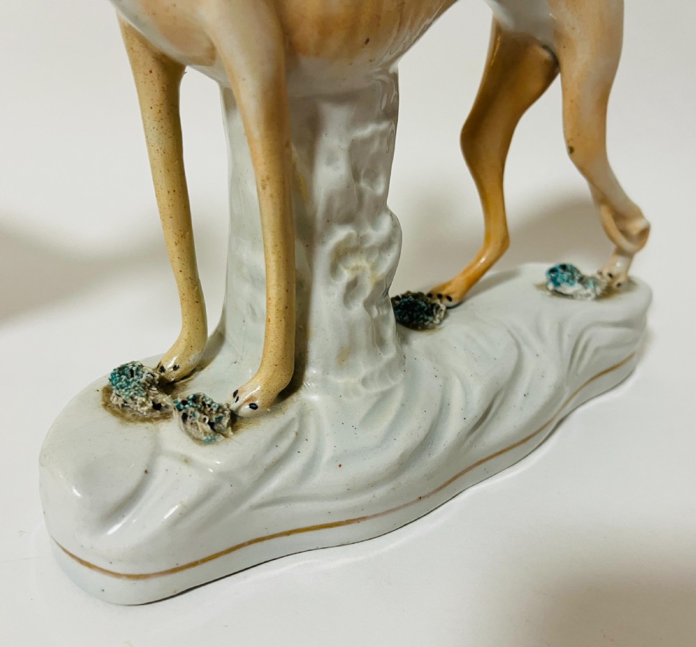 Pair of Victorian Staffordshire Greyhounds View V