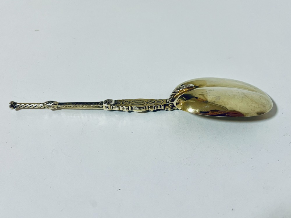 Silver Gilt Anointing Spoon View VI