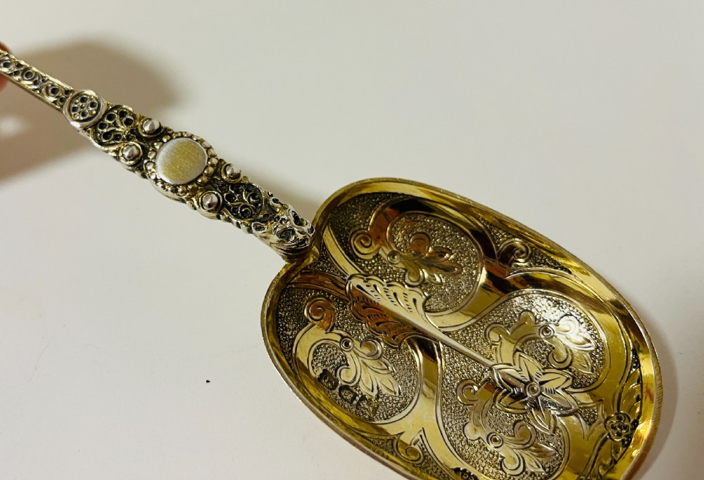 Silver Gilt Anointing Spoon View VIII
