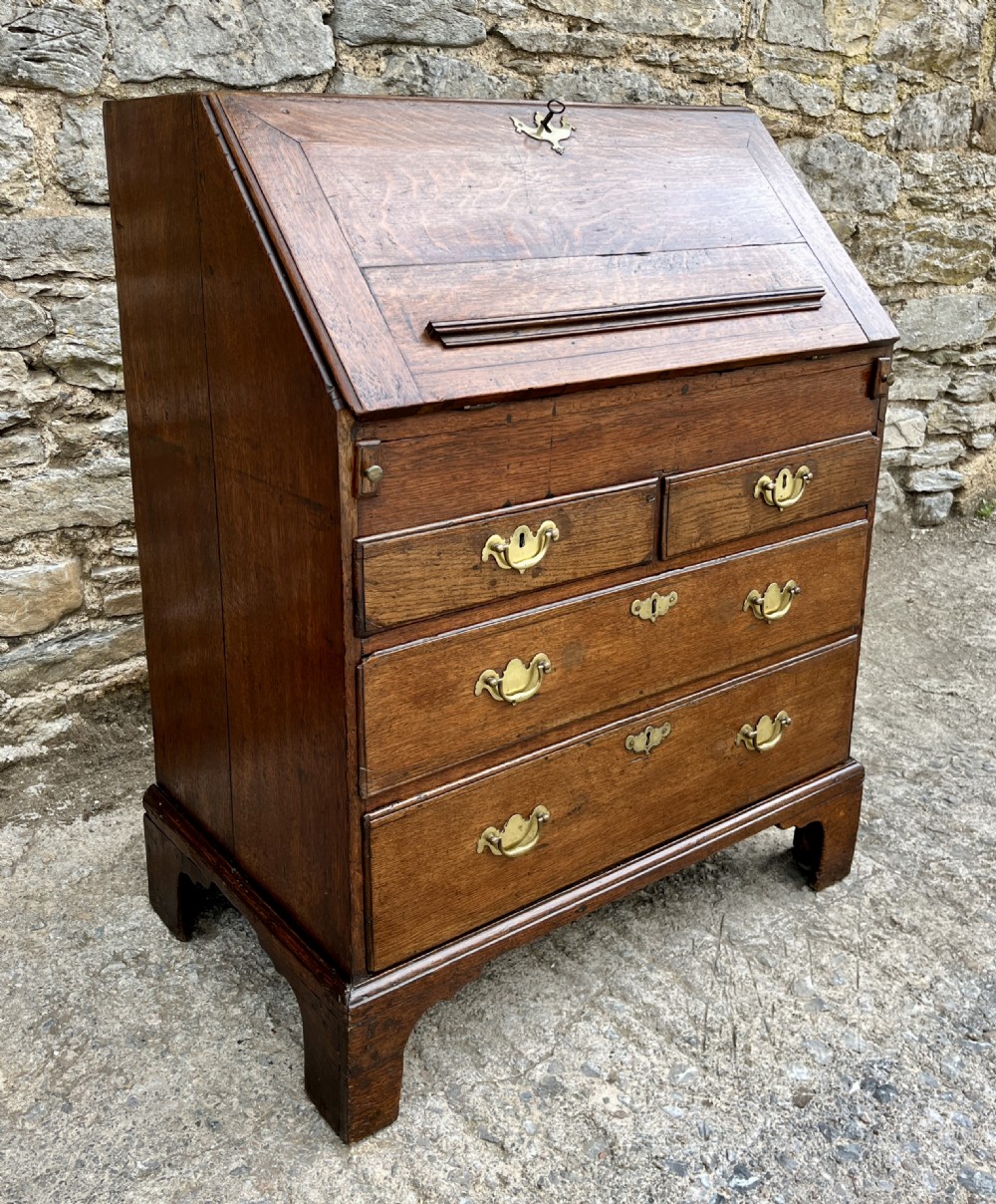 Small Georgian Oak Bureau View II