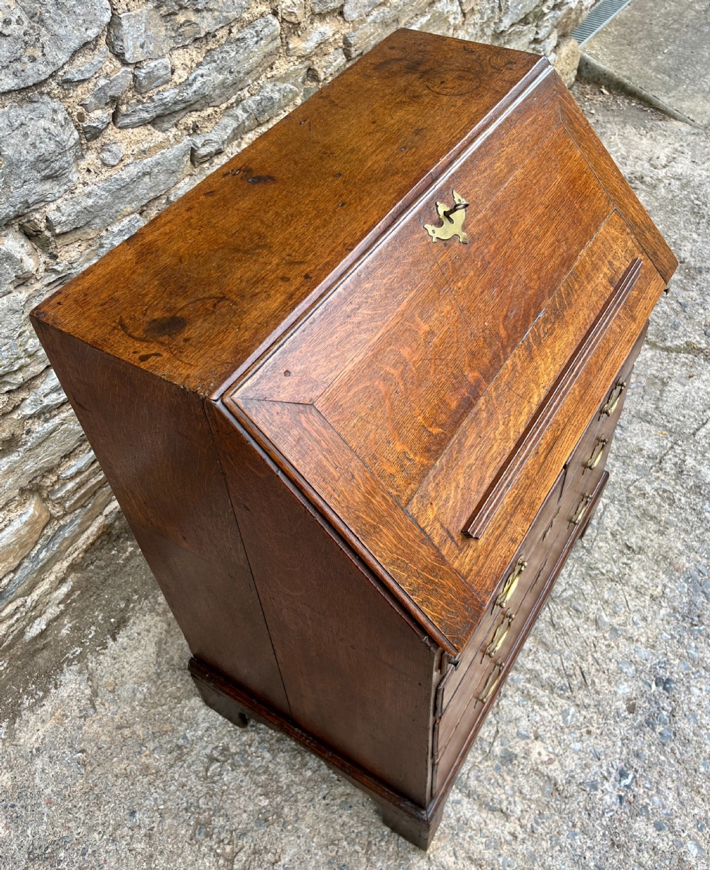 Small Georgian Oak Bureau View V