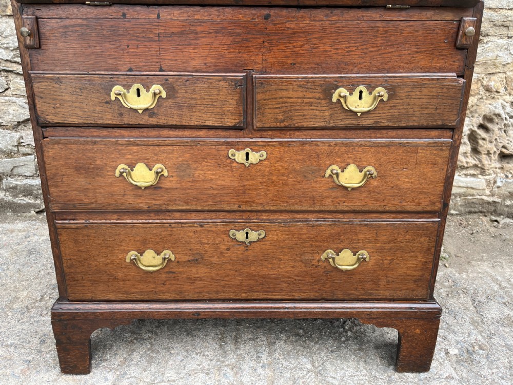 Small Georgian Oak Bureau View X