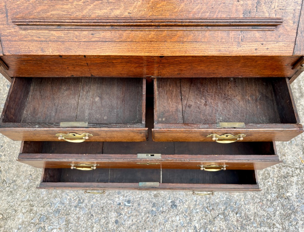 Small Georgian Oak Bureau View XII