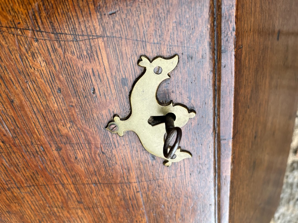 Small Georgian Oak Bureau View XIV