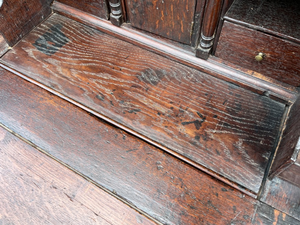 Small Georgian Oak Bureau View XIX
