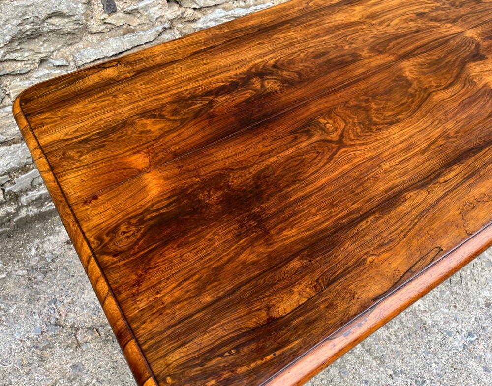 Large Regency Rosewood Library Table  View XVII