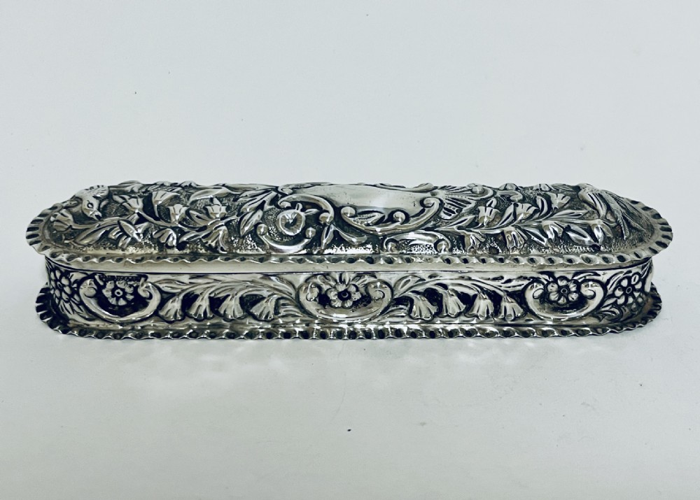 Antique Silver Trinket Box