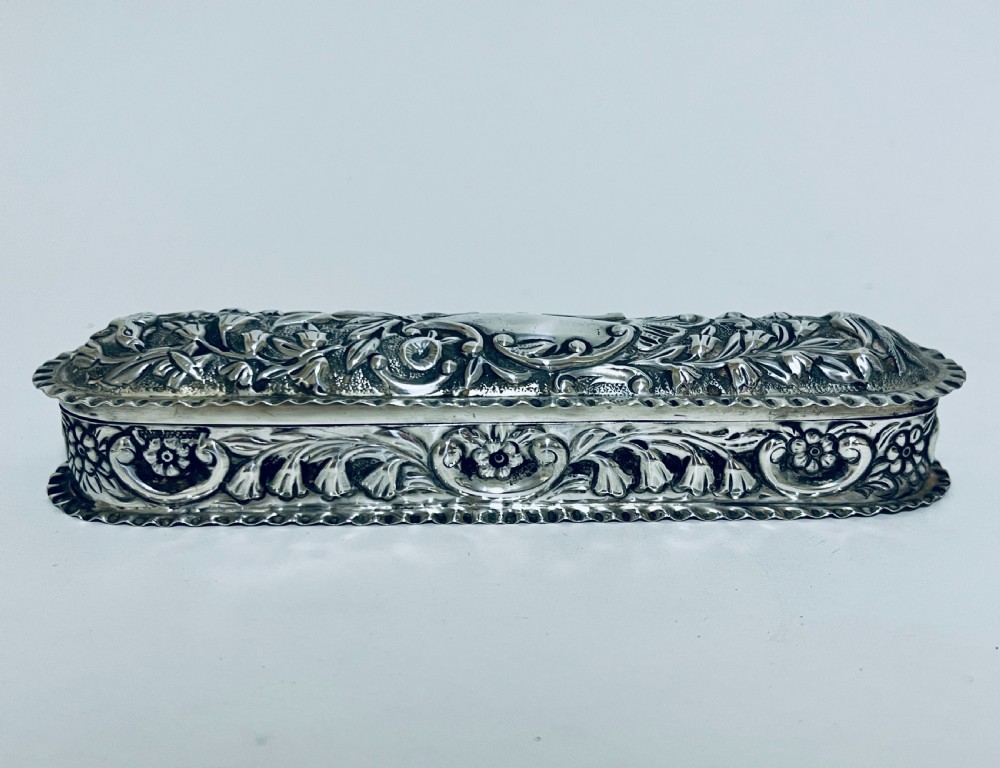 Antique Silver Trinket Box View XIII