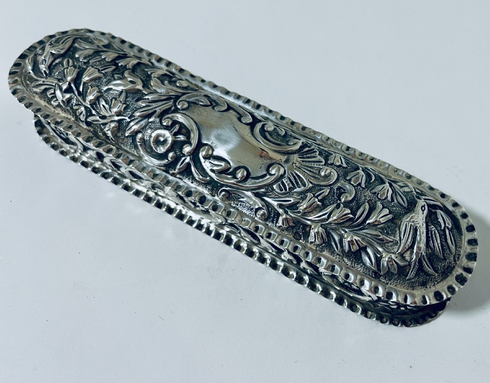 Antique Silver Trinket Box View XVI